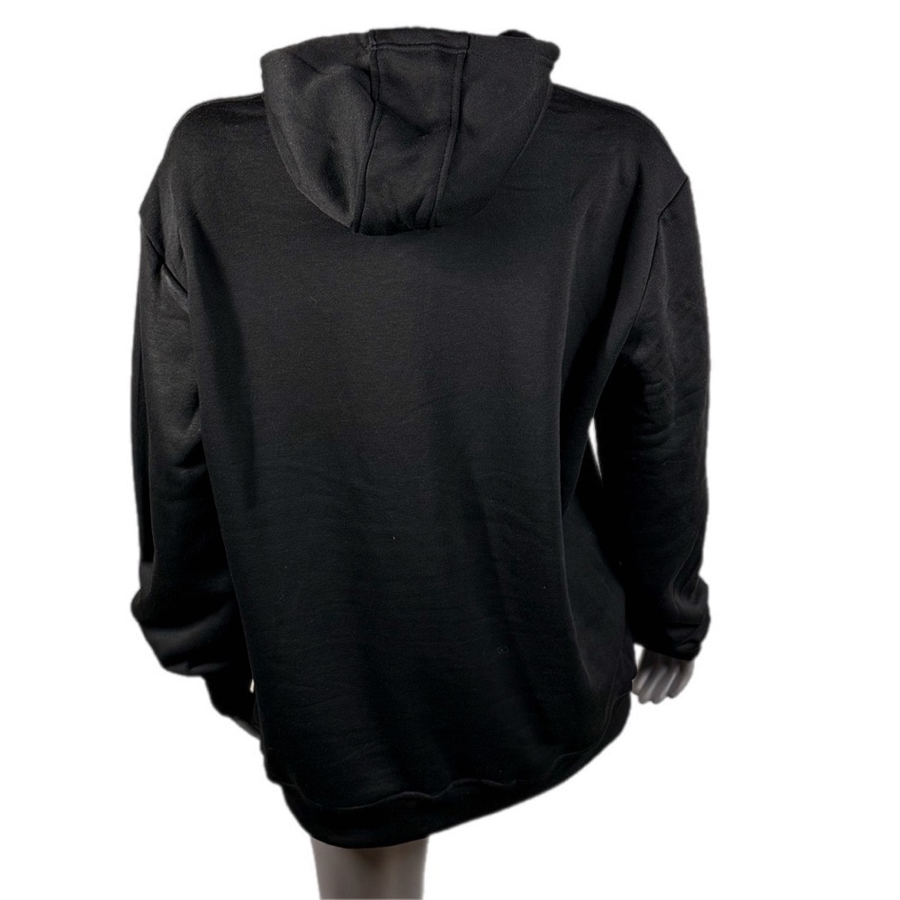 The Blind Medium | Black Oversized Hoodie Pullover with Funny Jesus Meme graphic - Picture 5 of 16